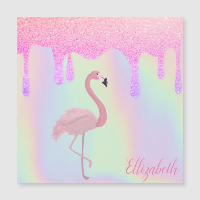 Sweet tendance Holographique, Flamant rose rose (Devant)