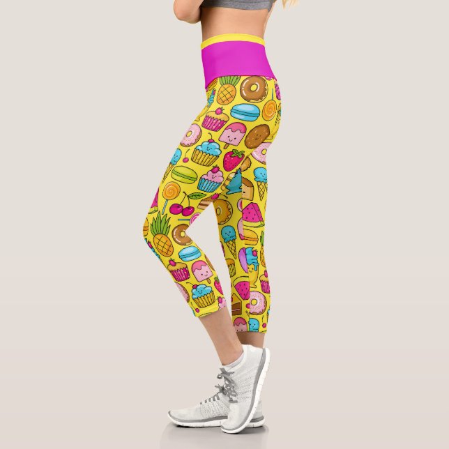 Sweet Traitements Pop Fashion Capris Leggings (Gauche)