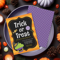 Sweet Trick ou Treat Halloween Party Invitation