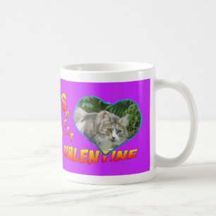 Sweet Valentine Coeur Photo Café Mug Purple