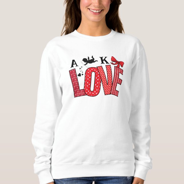Sweet Valentine's Love Cupid Sweatshirt (Devant)