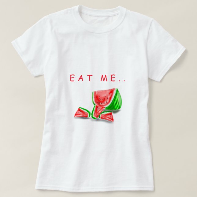 Sweet Watermelon T-Shirt Funny - Texte personnalis (Design devant)