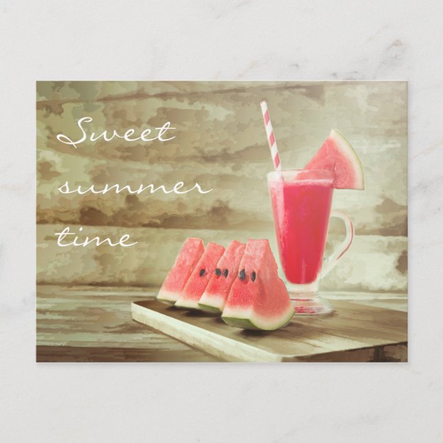 Sweet Watermelon Time - Carte postale été (Devant)