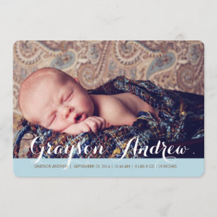 Sweet Welcome Deux Faire-part de naissance photo m