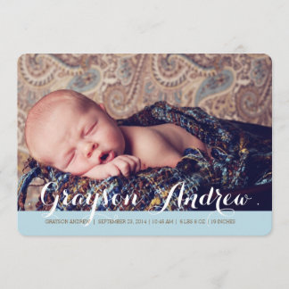 Sweet Welcome Deux Faire-part de naissance photo m