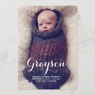 Sweet Welcome Deux Faire-part de naissance photo m