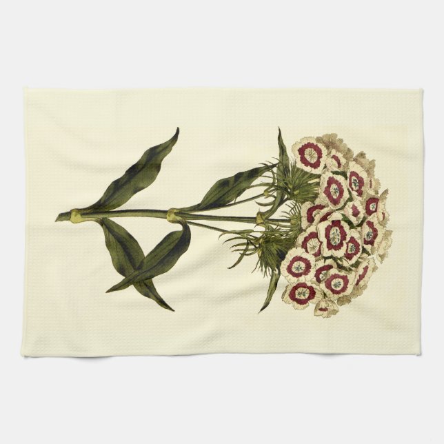 Sweet William Floral Art serviette de cuisine (Horizontal)