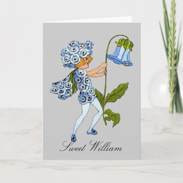 Sweet William - Flower Carte pour notes blanc (Devant)