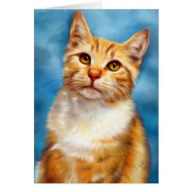 Sweet William - Orange Tabby Cat Art (Devant)