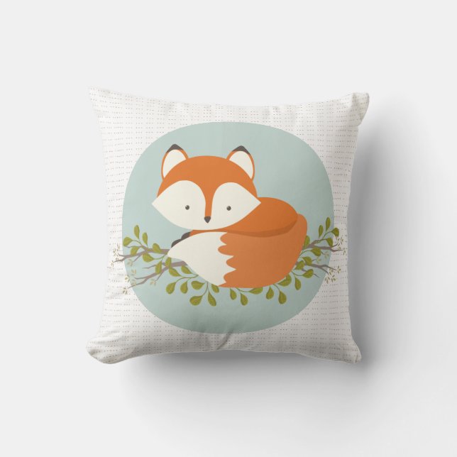 Sweet Woodland Fox Baby Coussin doux (Recto)