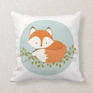 Sweet Woodland Fox Baby Coussin doux