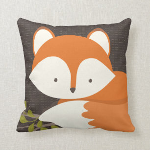 Sweet Woodland Fox Baby Coussin doux