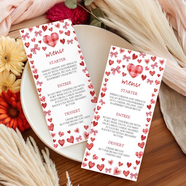 Sweetheart Birthday Party Menu Sign (Créateur téléchargé)