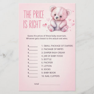 Sweethee ours Baby shower Prix est le bon jeu
