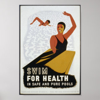Swim for Health (In Safer Pools) Poster