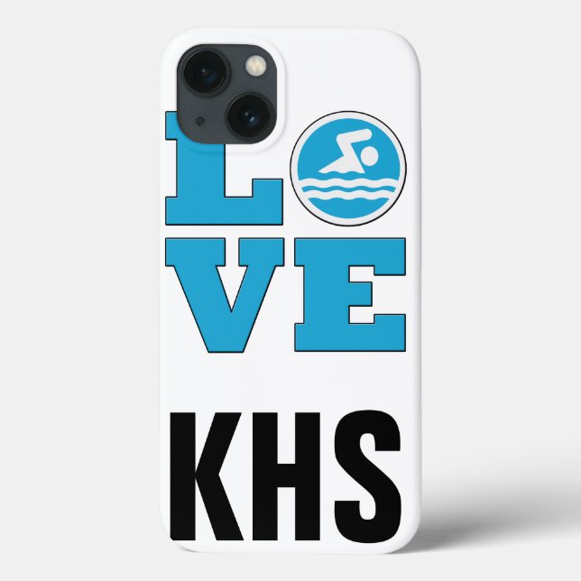 Swim Love IPhone 6 Coque pour les nageurs compétit (Verso)