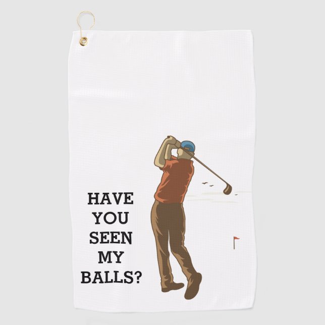 Swing in Style : Serviettes de golf personnalisées (Devant)