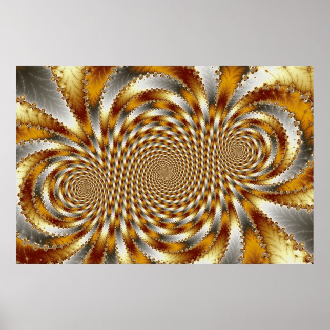 Swirl Fractal 1 - Poster Fractal (Devant)