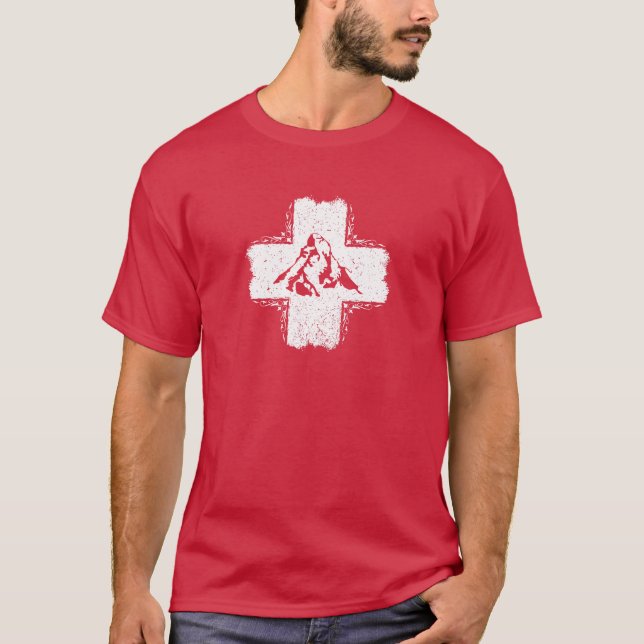 Switzerland T-Shirt - Swiss Flag T-Shirt (Devant)