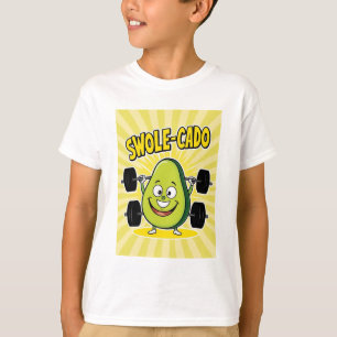 Swole-cado - Drôle T-shirt d'Avocado pour enfants