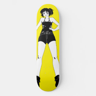 Swordswoman Anime Girl Skateboard Deck