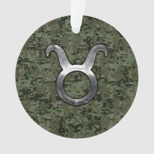 Sybole Taurus Zodiac sur Camo numérique vert olive