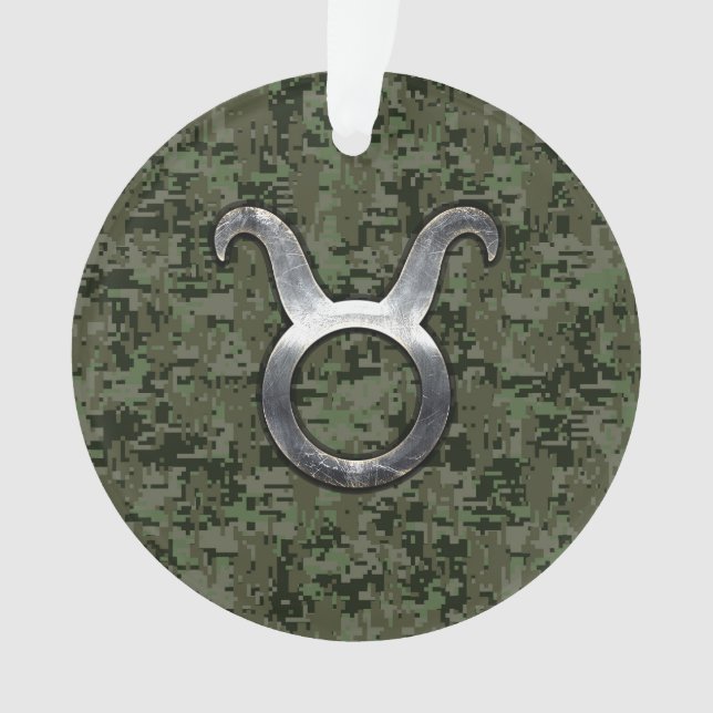 Sybole Taurus Zodiac sur Camo numérique vert olive (devant)