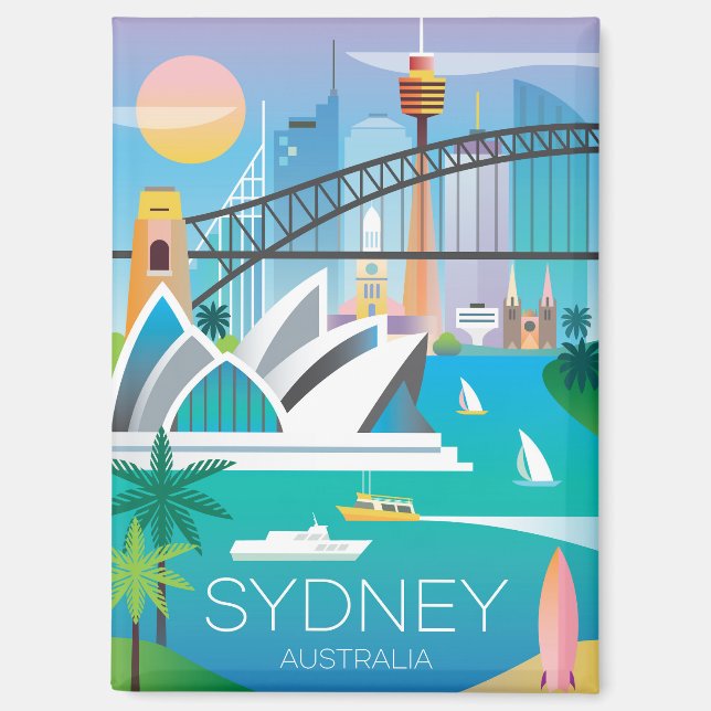 Sydney, Australie Aimant frigorifique (Recto)