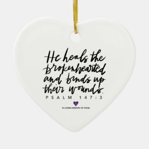 SylviasStory Psaume 147:3 Ornement du coeur