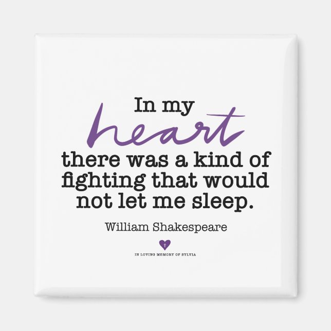 SylviasStory Shakepseare Magnet (Devant)