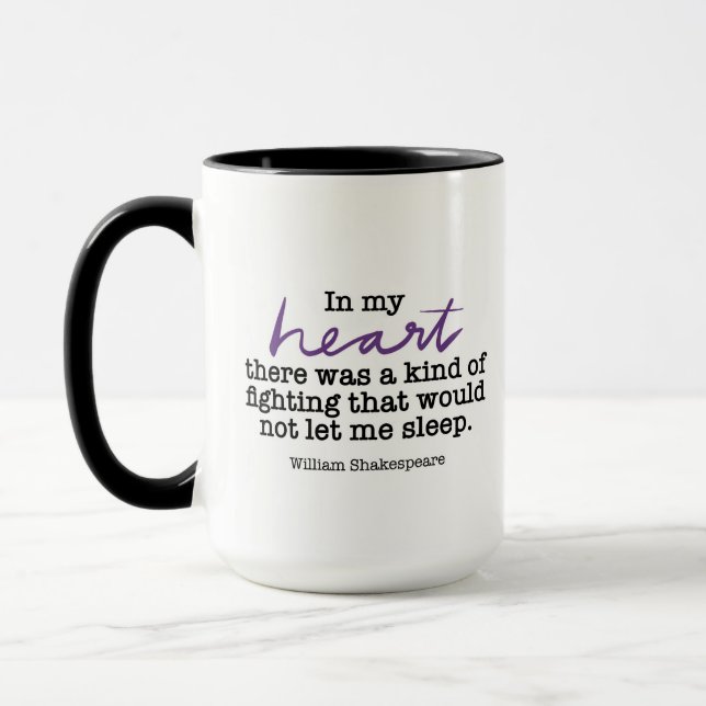 SylviasStory Shakespeare Mug à deux tons (Gauche)