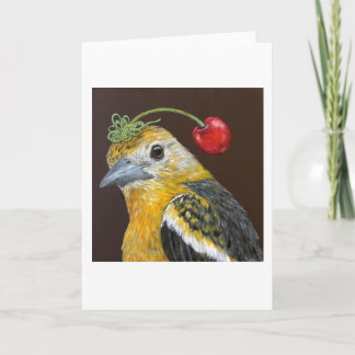 Sylvie le Baltimore oriole carte de voeux