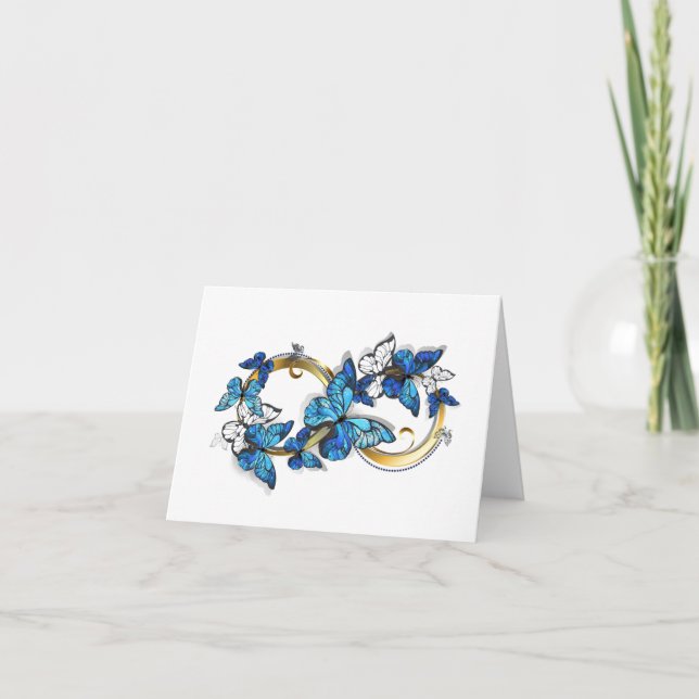 Symbol Infinity of Blue Morpho Butterflies (Devant)