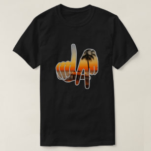 SYMBOLE À LA MAIN DE Los Angeles T-Shirt