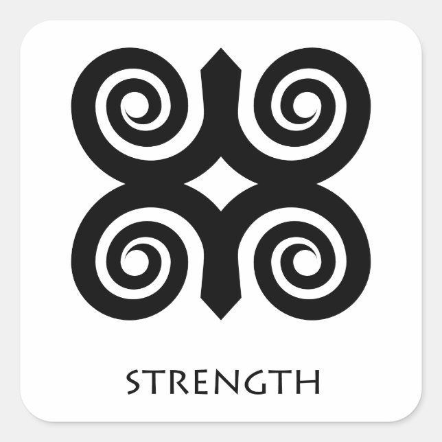 Symbole Adinkra Sticker Dwennimmen ( force ) (Devant)