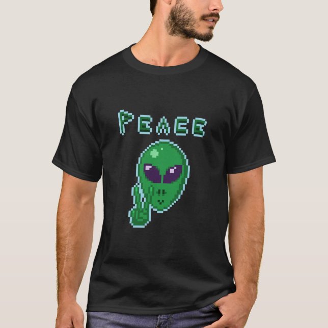 SYMBOLE Alien DE LA PAIX T-shirt (Devant)
