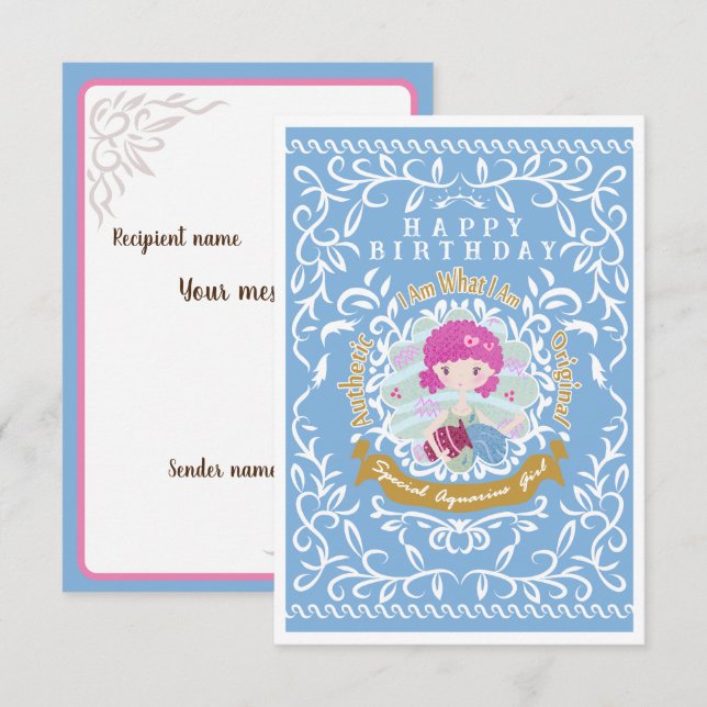 Symbole Aquarius (Devant / Derrière)