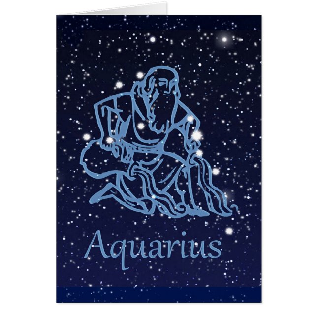 Symbole Aquarius Constellation et Zodiaque avec ét (Devant)