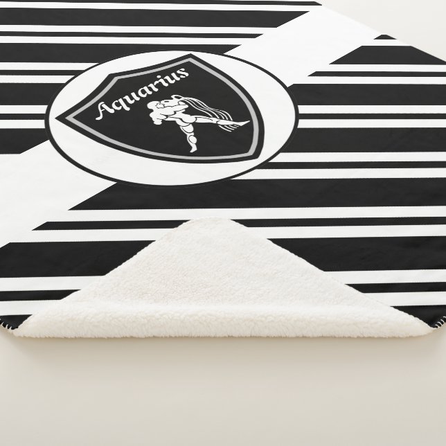 Symbole Aquarius couverture sherpa (3/4)