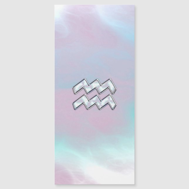 Symbole Aquarius Zodiac Pastels Mère du Décor Pear (Devant)