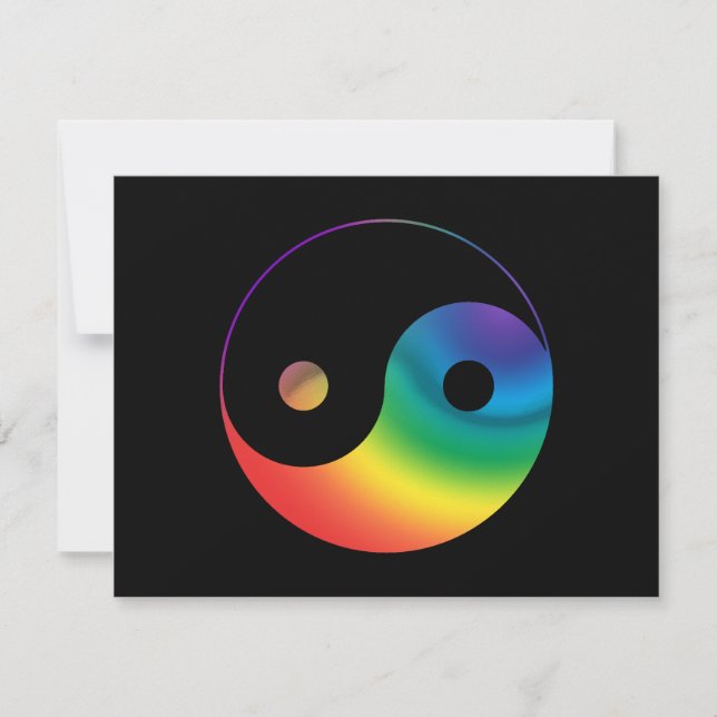 Symbole arc-en-ciel Yin Yang (Devant)