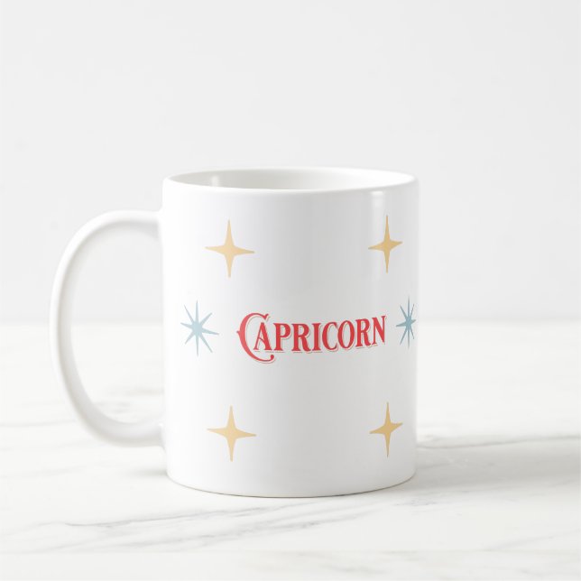 Symbole astrologique Capricorne Café Mug (Gauche)
