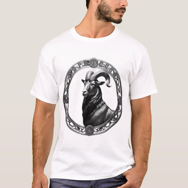 Symbole astrologique de Capricorne T-shirt (Devant)