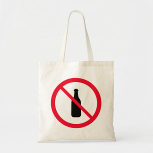 Symbole Aucun Cercle Rouge Alcool Sac fourre-tou
