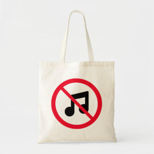 Symbole Aucun Cercle Rouge Musique Sac fourre-to