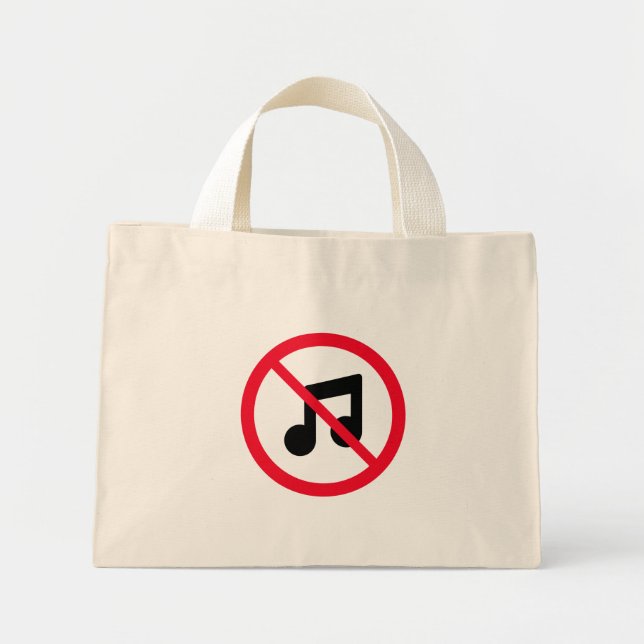 Symbole Aucun Cercle Rouge Musique | Sac fourre-to (Devant)