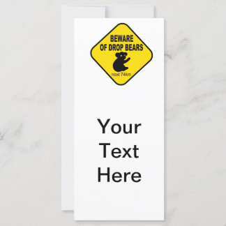 Symbole australien amusant. Méfiez-vous des Ours L