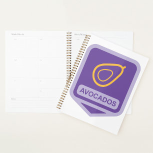 Symbole Avocados Spiral Planner