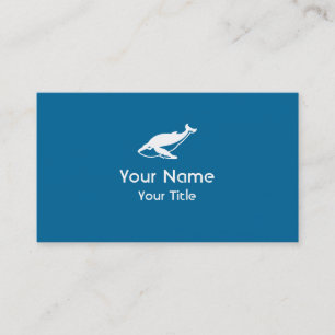 Symbole Baleine personnalisée cartes de visite ble