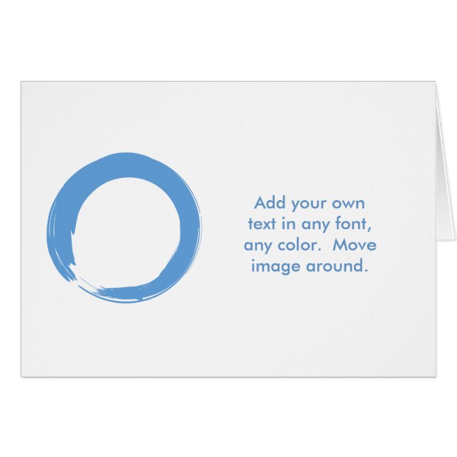 Symbole bleu ciel Zen (Devant horizontal)